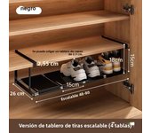 Shoe Rack Retractable Large Capacity Hanging Under  Wall Shoe Cabinet Portable Hanging Basket Multi-Purpose Storage Rack