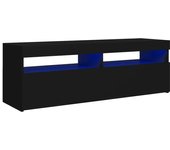 vidaXL Mueble de TV con luces LED 120x35x40 cm, Mueble de Salon, Mueble TV, Mueble TV salon, Mesa de TV, Mueble tele