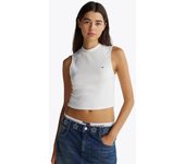 TOMMY HILFIGER DW0DW20177 Camisetas Top Mujer Blanco