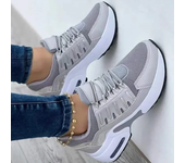 Zapatillas De deporte con plataforma para Mujer, zapatos informales cómodos De malla antideslizantes para correr, talla grande43