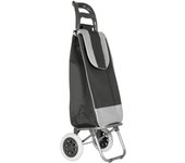 Carro de Compras Plegable con Bolsillo Interior - Carro de Compras Capacidad de Almacenamiento 25 Litros - Dimensiones 36x31x91 - 2 Ruedas - Peso Ligero y Tamaño Compacto - KARAWAN.