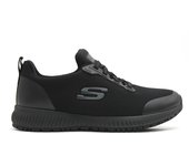 Skechers 77222EC Squad SR 77222EC Black/Rose Gold - Zapatilla deportiva, cordón elástico, suela goma antideslizante, para señora