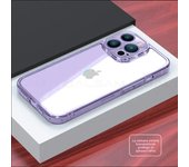 Luxury HD Clear Glass Transparent Clear Case for IPhone 16 Pro Max Colorful Hard Tempered Case Shockproof Full Protection Cover