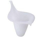 Genérico NO MARCA Tulipa de Cristal Cala 12x15cm Apertura 3cm para Lámparas Clásicas, Apliques, Espejos de Baño y Lámparas de Sobremesa