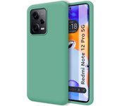 Funda Silicona Líquida Ultra Suave para Xiaomi Redmi Note 12 Pro 5G color Verde