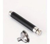 1Pc Portable Mini Hip Flask 1.5oz Whisky Vodka + Funnel Stainless Steel Hip Personalized Pen Holder Shape Flagon Men's Gift