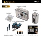 DOORIZ Cerradura Invisible con Mandos a Distancia y Accesorios de Instalación