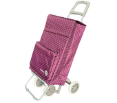 Happy casa Carro Carrito de Compra Plegable Ligero Bolsa Termo 90x30x39cm , Resistente, Plegable, con 4 Ruedas Resistentes, para la Compra de Alimentos, Capacidad de Carga 40 Litros
