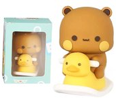 Cute Kawaii Bubu Dudu Panda Bear Figure Cartoon Exciting Bear Miniatures Collectible Animal Toy Doll Ornament Home Derocation