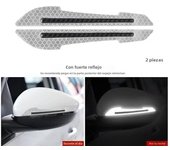 2pcs/set Car Rearview Mirror Reflective Sticker Safety Warning Reflective Sticker Car Rearview Mirror Decorative Strip