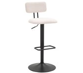 Mauro Ferretti Light Set de 2 Taburetes de Bar de Tela Blanca cm 41x47,5x85
