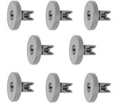 SSITO 8 Rueda para Cesta de Lavavajillas - Repuestos para Aeg, Privileg, Zanussi, Juno, Electrolux, Ikea y más.