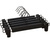 Perchas para Pantalones,Colgadores de Falda Que Ahorran Espacio con Ganchos Giratorios de 360 °,Clips Ajustables para Colgar Pantalones,Ropa Abrigo Prenda Jeans Perchas (10 Piezas)