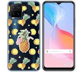 Funda Silicona Transparente para Vivo Y21 / Y21s / Y33s diseño Piña Dibujos