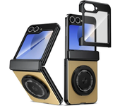 360 Rotating Magnetic Ring Holder Phone Case For Samsung Galaxy Z Flip 6 5 4 3 5G Back Screen Protector Hinge Protective Cover