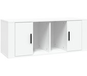 vidaXL Mueble para TV madera contrachapada negra 100x35x40 cm, Mueble de Salon, Mueble TV, Mueble TV salon, Mesa de TV, Mueble tele