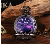 12 Types New Fashion Silver Starry Sky Hollow Retro Pocket Watch Creative Gift Necklace Clock Chain Watches Birthday Gifts