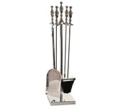 CHIMENEA SET 4 ACERO ALUMINIO 11X4X52 NIQUELADO CH201103