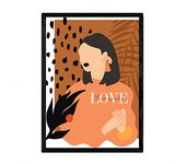Nacnic Posters Ilustrados 'Love Is Love' - Frases Motivadoras y Llenas de Energia