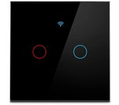 Tuya WiFi Smart Switch EU Light Wall Touch Switch Work with Alexa Google Home No Neutral Wire 433RF Remote Sensor 1/2/3 Gang