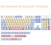 Marshmallow 132 Keys Keycaps PBT Dye Sublimation XDA Profile For MX Switch Fit 61/64/68/87/96/104/108 Keyboard XDA Keycaps