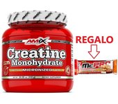 Amix Nutrition - Creatina Monohidrato Purificada 300g+BARRITA PROTEICA REGALO | Suplemento Deportivo para Aumento de Fuerza y Recuperación Muscular