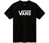 Camiseta Negra Vans Classic Black/White Manga Corta Estilo Autentico Y Urbano