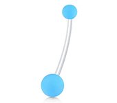 14G Pregnancy Clear Belly Button Rings Flexible Bioplast Sport Maternity Belly Navel Retainer Industrial Earring Body Piercing