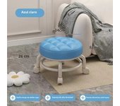 Low Stool Household Silent Shoe Changing Stools Portable Low Stool Outdoors with Pulley Waterproof and Durable Children's Chair