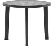 Mesa de Jardín de plástico gris antracita 89 cm
