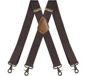 Tirantes Hombre Elásticos Adjustable 3,8cm Ancho Tirantes para Pantalones Hombre
