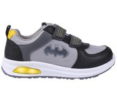 Zapatillas Batman Gris con Tira de Velcro para Niño