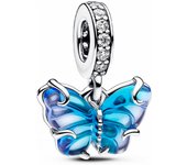Pandora - Charm Colgante de Cristal de Murano Mariposa 792698C01