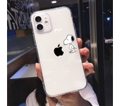 S-Snoopy Cute Cartoon Transparent Phone Case For iPhone 16 15 13 12 11 Pro Max Xr Xs Max 14 Plus 8 Plus Case Cute Soft Cover Y2k