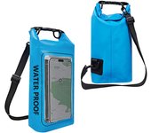 Bolsa Seca impermeable de 2L con Correas para los Helbros, Bolsa impermeable con Tapa enrollable Para La Playa, Natación, Paseos en Bote, kayak, Oar y Aventuras en el océano.