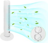 Artree | Ventilador de torre silencioso potente 50W, oscilante,  3 niveles de ventilación