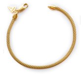 Guess Pulsera Mujer Bracelet Chain De Plata Dorado