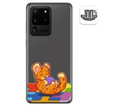 Tumundosmartphone Funda Gel Transparente para Samsung Galaxy S20 Ultra diseño Leopardo Dibujos