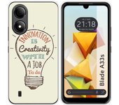 Funda Silicona para Zte Blade A33s diseño Creativity Dibujos