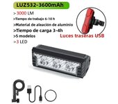 NEWBOLER Bicycle Light Front 6000Lumen Bike Light 6600mAh Waterproof Flashlight USB Charging MTB Road Cycling Lamp Accessories