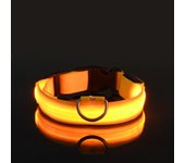 Collar para perros iluminado, collar con luz para perros recargable, collar para perros LED impermeable y 7 colores , Collar LED con iluminación ajustable para perros pequeños y medianos, azul