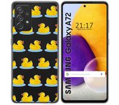 Tumundosmartphone Funda Gel Transparente para Samsung Galaxy A72 diseño Pato Dibujos