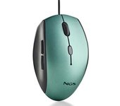Ratón Ergonómico NGS Moth Ice/ Hasta 1600 DPI/ Verde Hielo