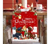 Christmas Table Runner Merry Christmas Decor Xmas Table Cover For Home 2024 Christmas Party Supplies Xmas Party Supplies 2025