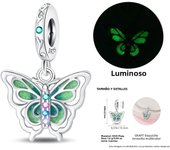 Original Charms 925 Silver Luminous Secret Elk & Green Apple Charm Fits Pandora Original Bracelet For Women Diy Jewelry Gift New
