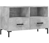 Mueble TV combinadoMueble para TV madera contrachapada gris hormigón 80x36x50 cm