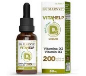 Marnys Vitahelp Vitamina D3 200Ui 30Ml - Fácil de Tomar - Base de Aceite de Oliva