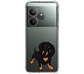 Tumundosmartphone Funda Silicona Antigolpes para Realme GT 6 / GT 6T 5G diseño Perros 04 Dibujos