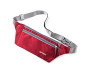 MEJORADA Riñonera ligera plana para deporte running,con tres cremalleras.impermeable para aire libre.Medida 32*19*10cm