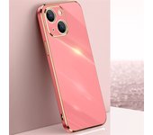 6D Electroplate Phone Case For iPhone 15 14 13 12 11 Pro Xs Max X XR 6 6s 7 8 Plus SE2020 Golden Plating Fundas Cover